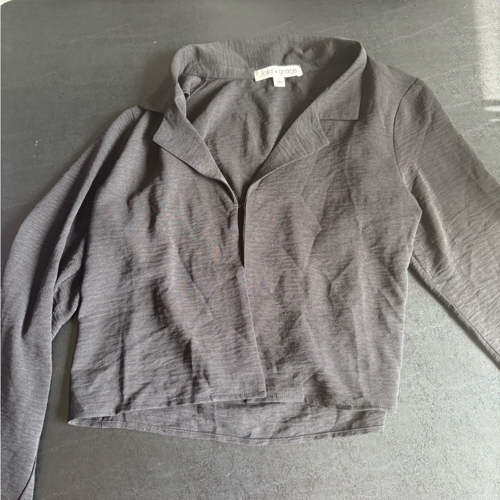 Dry Goods Black Long Sleeve Top